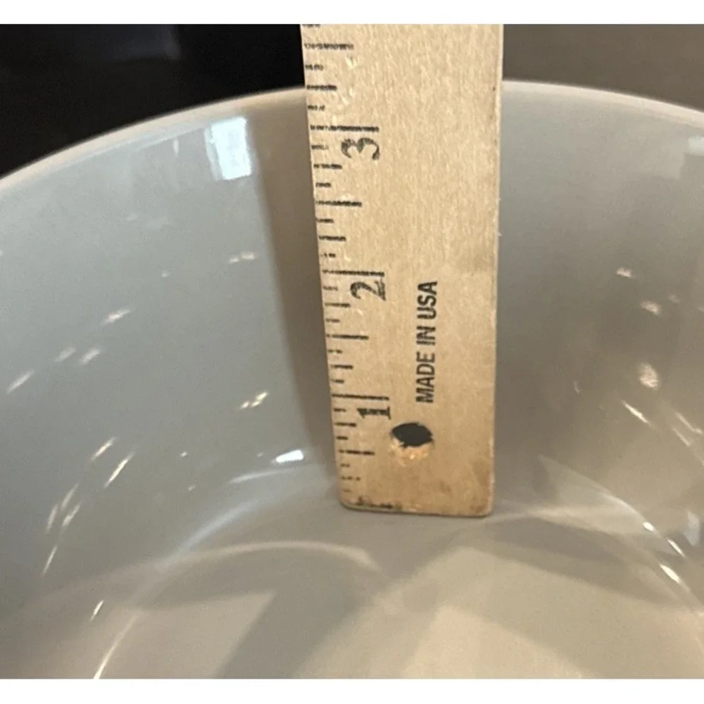 Project 62 Gray Glossy Stoneware 2 Salad Plates 4‎ Jumbo Cereal Soup Bowls